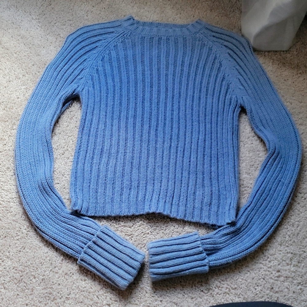 baby blue sweater